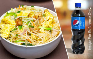 Chicken Fried Noodles + Pepsi