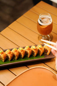 Crispy Veggie Tempura Sushi