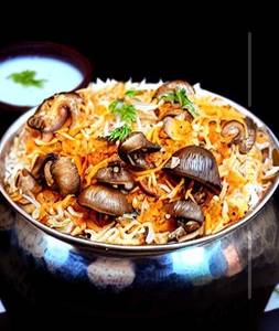 Mushroom Biryni