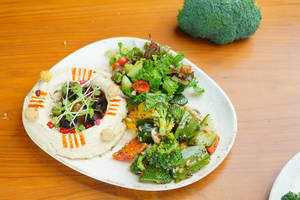 Grilled Vegetables Smoked Hummus