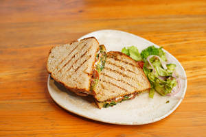 Basil Pesto And Buratta Sandwich