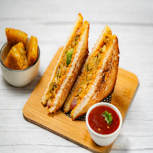 Aloo Tikki Chipotle Sandwich (Veg)