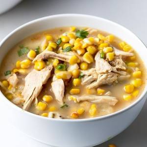 Sweet corn chicken soup