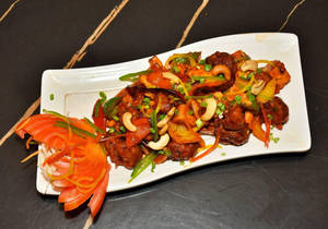 Mushroom Paneer Blackbean Sauce