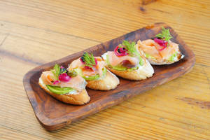 Salmon And Black Garlic Avo Toast