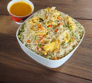 Egg Fried Rice bowl( No msg, No palm oil)