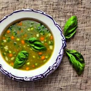 Veg Basil Leaf Soup