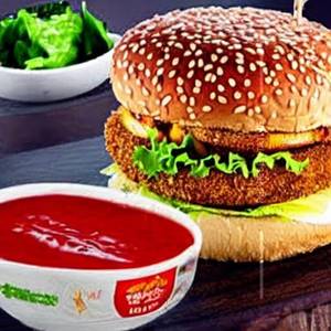 Chees spicy tikki burger