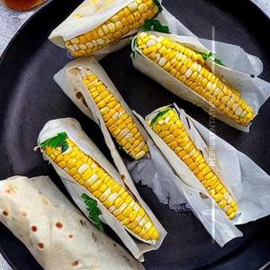 Corn paneer frankie                 