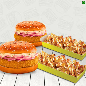 2 Mumbai Burger + 2 Peri Peri Loaded Fries