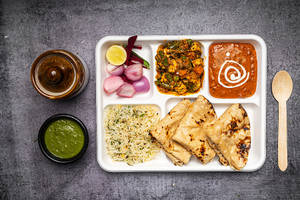 Dal Tadka Sweet Dish Thali