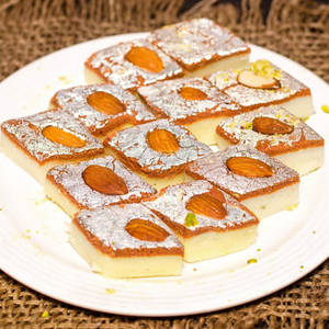 Khoya Badami Burfi