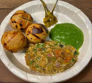Fried litti chokha [with achar [10 pieces]