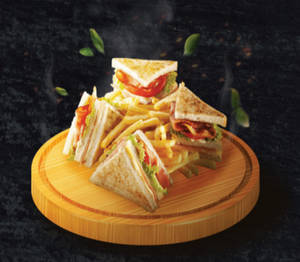 Chicken 65 Club Sandwich