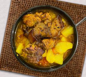 Pork with potato gravy