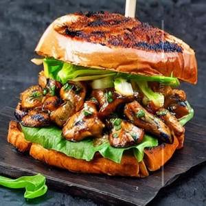 Chicken Mushroom Grilled Sandwich   