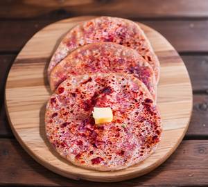 Beetroot tawa paratha (Refined oil)
