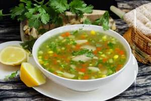 Lemon Coriander Soup [Veg]