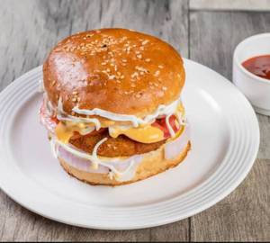 Cheese Aloo Tikki Burger