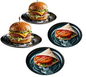 2 Veg Burgers + 2 Fiery Bouquets