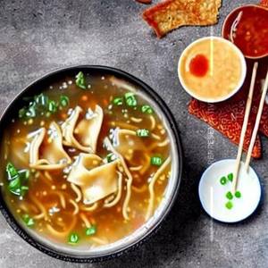 Hot & Sour Wonton Soup Chicken