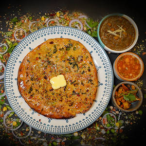 Whole Wheat  Mix Veg Kulcha