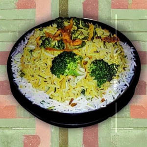 Broccoli Cheese Dum Biryani