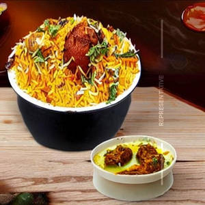 Hyderabadi Cheese Dum Tawa Biryani