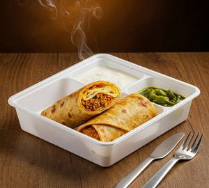 Egg Roll (02 Nos Egg Rolls With Curd & Pickle)