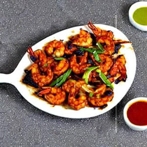 Prawns Chilli Tawa Fry