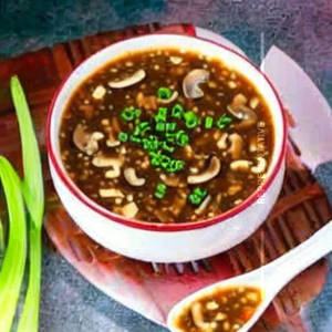 Mushroom Manchow Soup