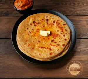 Aloo onion paneer tawa paratha  ( olive oil  )