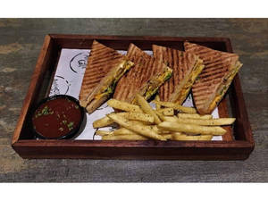 Chicken Seekh Kabab Sandwich