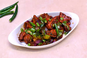 Chilly Chicken Boneless Dry And Gravy [8] Pcs