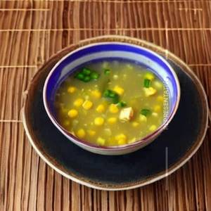 Paneer sweet corn soup