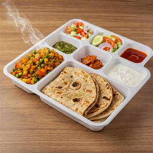 Roti Sabji (04 Roties, Mix Vegetable Sabji, Dahi, Pickle & Salad)