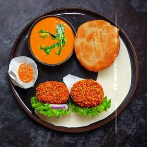 Veg Achari Tikka Burger