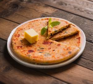 Aloo onion achari tawa paratha ( olive oil  )