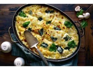 Spinach And Mushroom Lasagna