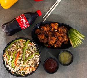 Chicken Fried Rice with Chilli Chicken