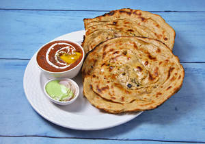 Dal Makhani + Lachha Paratha ( 2 Pcs)