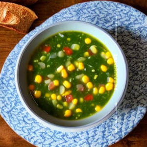 Spinach Corn Soup