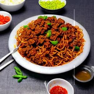Beef keema noodles