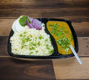 Daal rice thali
