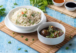 Chicken Manchurian Fried Rice