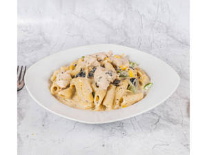 Fusilli Mushroom White Sauce