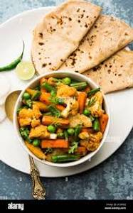 4 Roti With Mix Veg