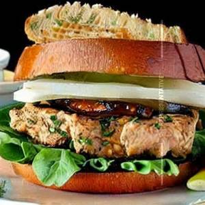 Chicken Mushroom Grilled Sandwich