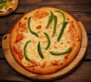 Cheese capsicum pizza ( 8 inches)