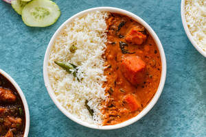 Ghee Rice With Paneer Butter Masala Rice Bowl